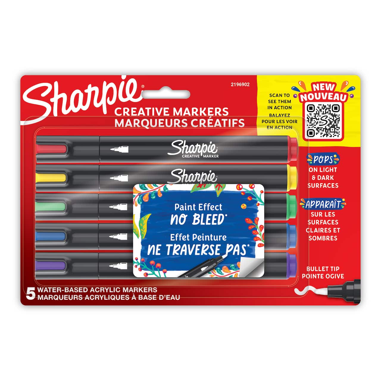 Sharpie® Creative Markers 5 Color Water Based Acrylic Markers